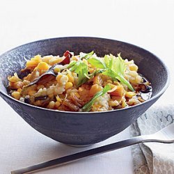 Rice and Sweet Corn Porridge with Dried Scallops recipe