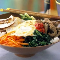 Bibimbop (Rice and Vegetable Medley) recipe