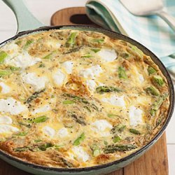 Asparagus and Goat Cheese Frittata recipe