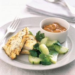 Sauteed Chicken with Peanut Dipping Sauce recipe
