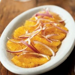 Orange and Red Onion Salad with Red Pepper recipe