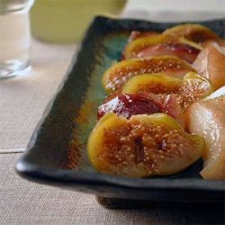 Baked Figs and Nectarines over Ice Cream recipe