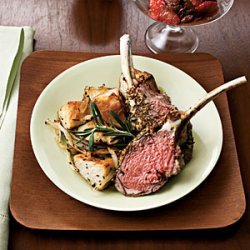 Herb-Crusted Rack of Lamb With Rosemary Potatoes recipe