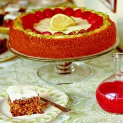 Key Lime Cheesecake with Strawberry Sauce recipe