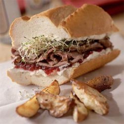 Tangy Roast-Beef Sandwiches recipe