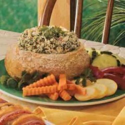 Baked Spinach Dip Loaf recipe