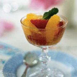 Strawberries and Oranges with Vanilla-Scented Wine recipe