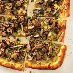 Four-Mushroom Pesto Pizza recipe
