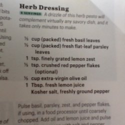 Herb Dressing recipe