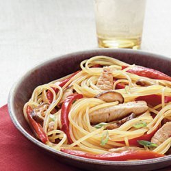 Teriyaki Pork and Vegetables with Noodles recipe