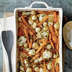 Roasted Root Vegetables with Sorghum and Cider recipe
