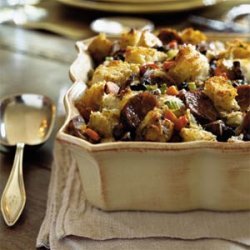 Herbed Bread Stuffing with Mushrooms and Sausage recipe