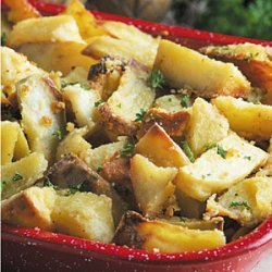 Golden Parmesan Roasted Potatoes recipe