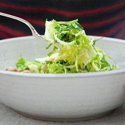 Shaved Brussels Sprouts Salad with Dijon Vinaigrette recipe