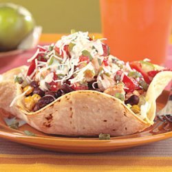 Chicken and Black Bean Taco Salad with Chipotle Dressing recipe