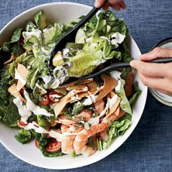 Mexican Shrimp-and-Avocado Salad with Tortilla Chips recipe
