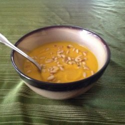 Butternut Squash Soup with Toasted Pine Nuts recipe