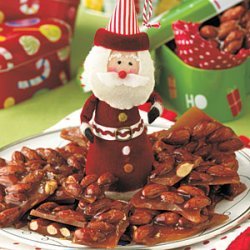 Holly-Jolly Almond Brittle recipe