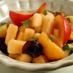 Summer Fruit Salad with Lemon-and-Honey Syrup recipe