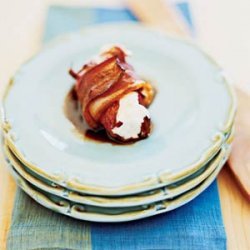 Grilled Pancetta-Radicchio Wraps with Goat Cheese recipe
