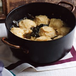 Simmered Greens with Cornmeal Dumplings recipe