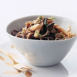Spicy Soba Noodles with Shiitakes and Cabbage recipe