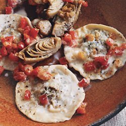 Artichoke Ravioli with Tomatoes recipe