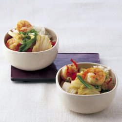 Shrimp with Napa Cabbage and Ginger recipe