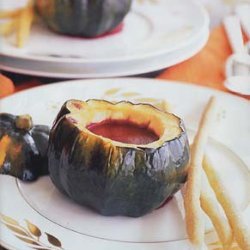 Beet Soup in Roasted Acorn Squash recipe