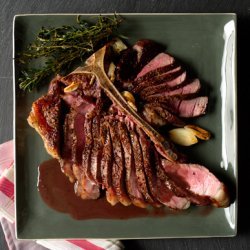Tuscan Porterhouse Steak with Red Wine-Peppercorn Jus recipe