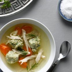 Spring Chicken Soup with Matzoh Balls recipe