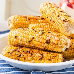 Grilled Corn with Honey-Ginger Barbecue Sauce recipe