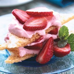 Strawberry Cheesecake Cookie Stacks recipe
