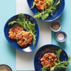 Salmon Cakes with Greens recipe