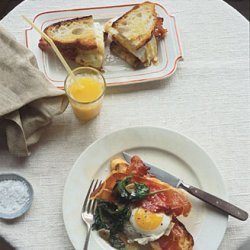 Prosciutto, Fried Egg, and Parmesan on Country Bread recipe