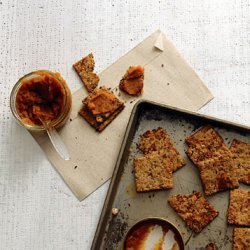 Flaxseed, Fig, and Walnut Crackers recipe