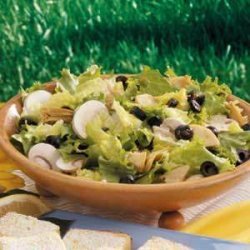 Artichoke Tossed Salad (Italian salad dressing) recipe