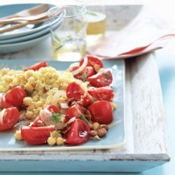Minty Chickpea Salad with Couscous recipe