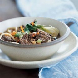 Chinese-Style Stove-Top Pot Roast with Noodles recipe