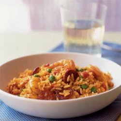 Shrimp and Sausage Paella recipe