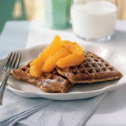 Citrus Waffles with Marmalade Compote recipe