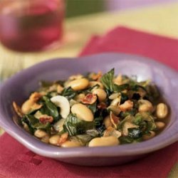 Escarole with Bacon and White Beans recipe
