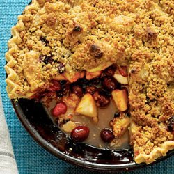 Apple-Cranberry-Currant Pie with French Topping recipe