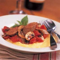 Parmesan Polenta with Sausage and Mushrooms recipe