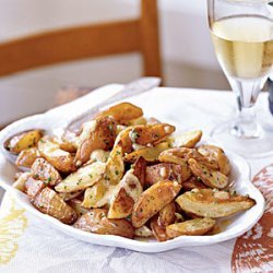 New Potatoes with Roasted Garlic Vinaigrette recipe