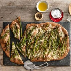 Roasted Asparagus and Fontina Pizza recipe