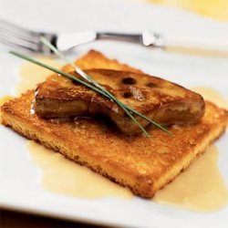 Seared Foie Gras with Ginger Cream recipe
