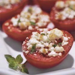 Broiled Tomatoes With Feta Cheese recipe