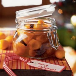 Kumquats in Spiced Syrup with Cloves, Cinnamon, and Star Anise recipe