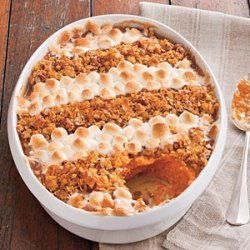 Cornflake, Pecan, and Marshmallow-Topped Sweet Potato Casserole recipe